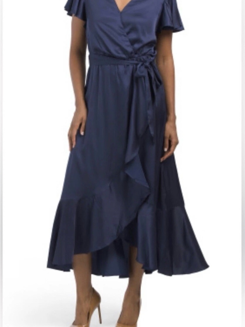 Nicole Miller Satin Wrap dress